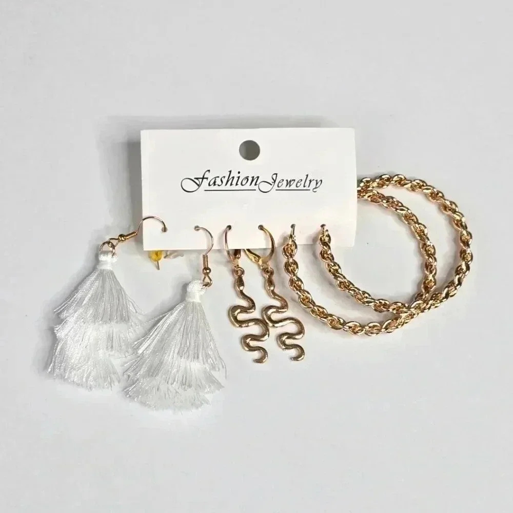 Earrings Set of 3 Fashion Jewelry NWT